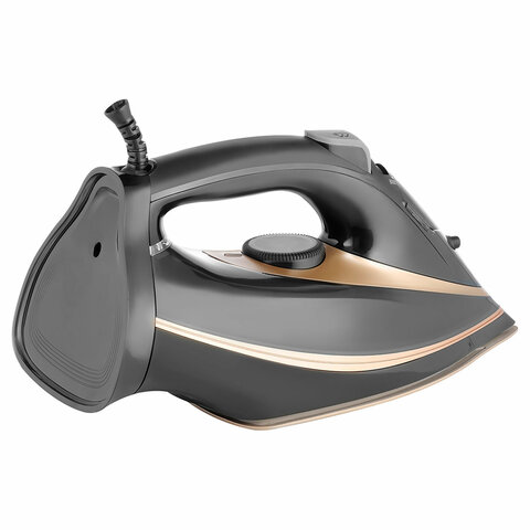 Утюг CENTEK CT-2346, 3200 Вт, керамическое покрытие, антикапля, антинакипь, черный/золотой, CT-2346 GOLD - фото 5