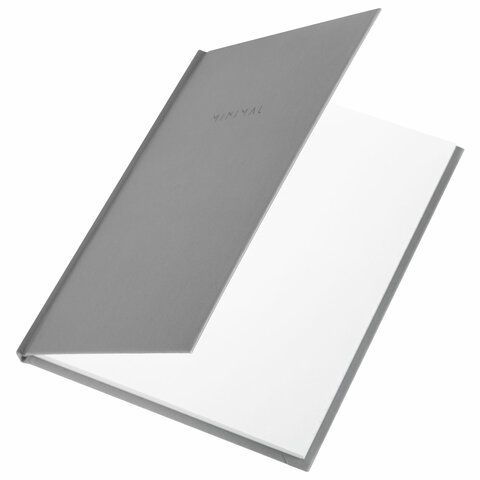 Блокнот МАЛЫЙ ФОРМАТ 110х147 мм, А6, 80 л., твердый, клетка, BRAUBERG "Minimal", серый, 116445 - фото 3
