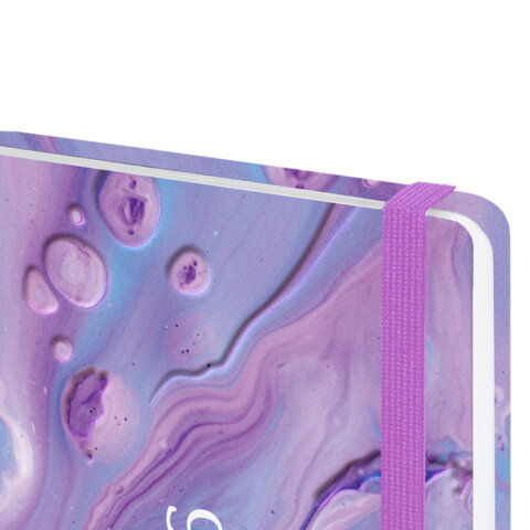 Еженедельник датированный 2026 с резинкой 171х93 мм, BRAUBERG, твердый, УФ-ЛАК, 64 л., "Мрамор", 117352 - фото 4