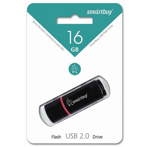 Флеш-память Smartbuy Crown, 16Gb, USB 2.0, чер, SB16GBCRW-K - фото 3