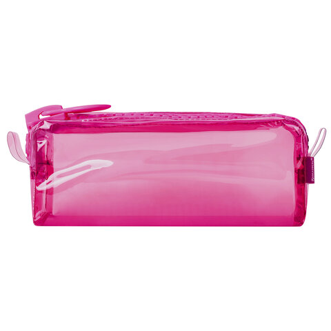 Пенал BRAUBERG с объемной "тракторной" молнией, 1 отделение, ПВХ, 22х8х6,5 см, "Ultra pink", 272340 - фото 2