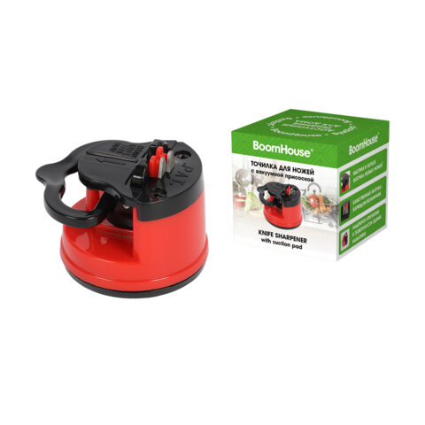 Точилка для ножей (ножеточка) ручная, на присоске, BOOMHOUSE (БУМХАУС), 701625 - фото 1