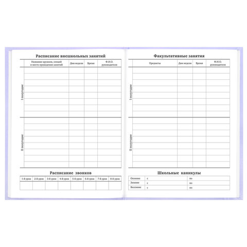 Дневник 5-11 класс 48 л., твердый, BRAUBERG, матовая ламинация, с подсказом, "Классика", 107610 - фото 8