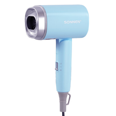 Фен для волос дорожный SONNEN HD-2318, 1500 Вт, складной, 2 температуры, 2 скорости, 454695 - фото 3