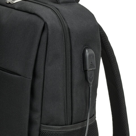 Рюкзак BRAUBERG FUNCTIONAL с отделением для ноутбука, USB-порт, багажная лента, Firm, 43x30x15 см, 272576 - фото 12