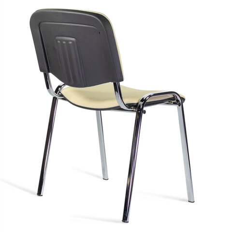 Стул STAFF "Iso Lite CF-008", хром, кожзам бежевый (Z-21), 532568 - фото 5