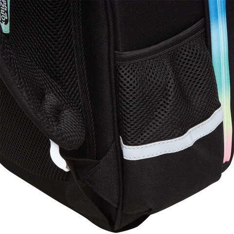 Ранец GRIZZLY анатомическая спинка, c брелоком, для девочек, RAINBOW CAT, 36х28х20 см, RAz-486-2/1 - фото 13