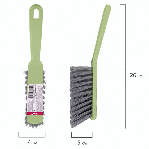 Щетка-сметка для уборки, ручка 16 см, длина щетины 5 см, ширина 4 см, пластик, цвет ассорти, YORK, 60010 - фото 17