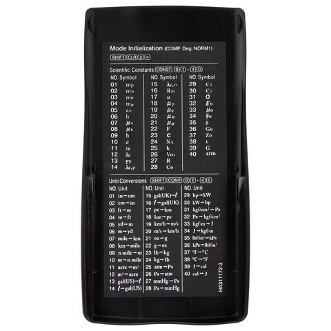 Калькулятор инженерный CROMEX (КРОМЕКС) CX-401BK (155х80 мм), 401 функция, 10+2 разрядов, черный, 273833 - фото 8