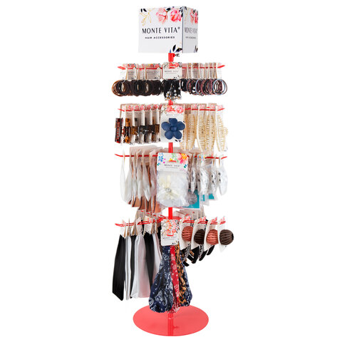 Стойка-вертушка настольная MONTE VITA (МОНТЕ ВИТА), 108х44см, 4 ряда, 22 крючка, 507506 - фото 14