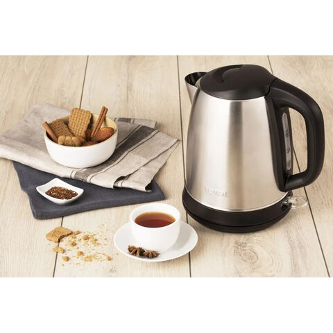 Чайник TEFAL KI270D30, 1,7 л, 2400 Вт, закрытый нагревательный элемент, сталь, серебристый, 7211002374 - фото 7