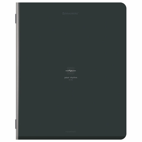 Тетрадь А5, 48 л., BRAUBERG, скоба, клетка, SoftTouch, "Ритм", (микс в спайке), 405331 - фото 7