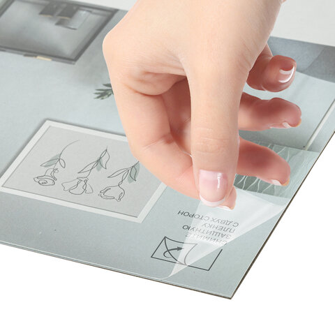 Рамка 30х40 см небьющаяся, аналог IKEA, багет 21 мм, МДФ, BRAUBERG "Idea", белая, 391372 - фото 4