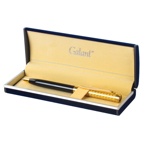 Ручка подарочная шариковая GALANT "Empire Gold", корпус черный с золотистым, золотистые детали, пишущий узел 0,7 мм, синяя, 140960 - фото 7