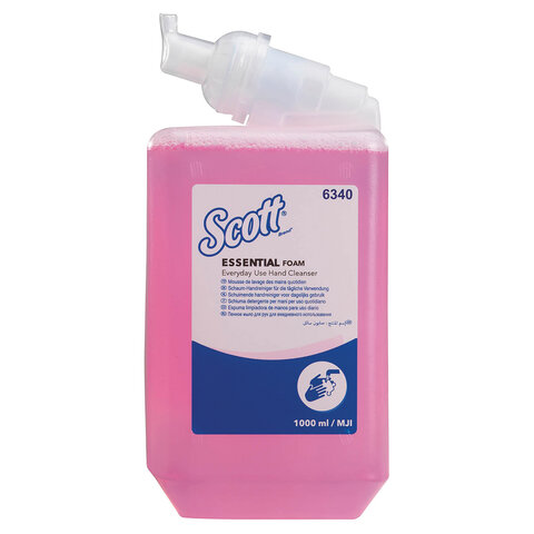 Картридж с пенным мылом одноразовый KIMBERLY-CLARK Scott "Essential", 1 л, розовый, артикул 6340 - фото 3