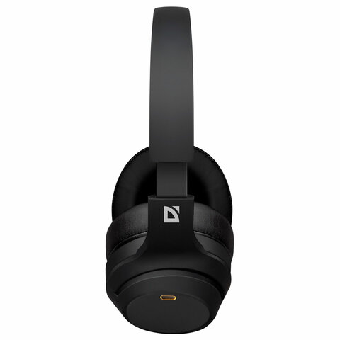 Наушники с микрофоном (гарнитура) DEFENDER FreeMotion B690, Bluetooth, беспроводные, черные, 63690 - фото 6