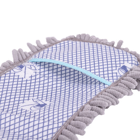 Насадка МОП плоская для швабры/держателя 42 см, карманы, ворсистая микрофибра, LAIMA HOME, 606799 - фото 6