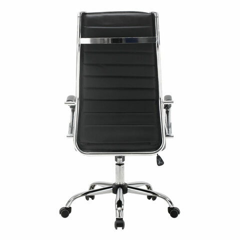 Кресло офисное BRABIX "Style EX-528", экокожа, хром, черное, 531947 - фото 6
