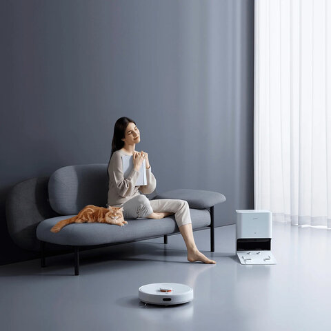 Робот-пылесос XIAOMI Mi Robot Vacuum X10, влажная уборка, контейнер 0,4 л, работа до 180 минут, белый, BHR6068EU - фото 10