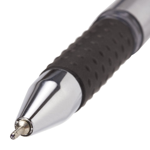 Ручка шариковая масляная с грипом BRAUBERG "Signature", СИНЯЯ, печать, узел 0,7 мм, линия письма 0,35 мм, 142688 - фото 4