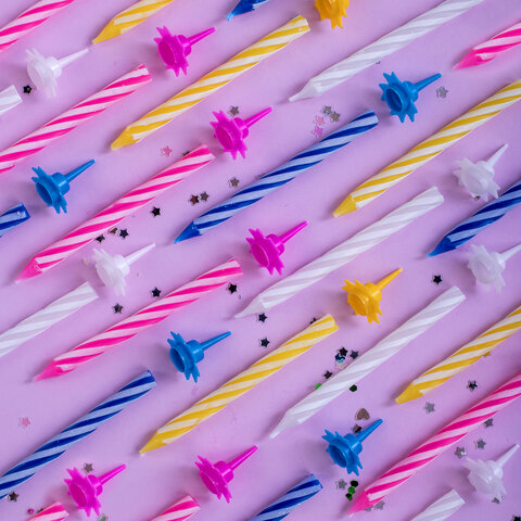 Набор свечей для торта 24 шт., 6 см, 24 держателя, ЗОЛОТАЯ СКАЗКА, в блистере, 591445 - фото 13