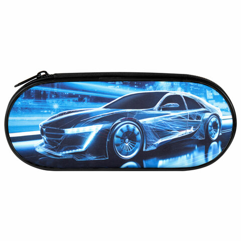 Пенал-футляр BRAUBERG, 1 отделение, органайзер, полиэстер, 22x9х5 см, "Night driver", 272314 - фото 3