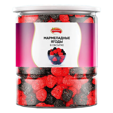 Мармелад жевательный NARMAK "Ягоды" в обсыпке, 400 г - фото 1