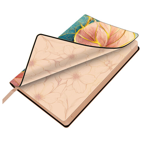 Ежедневник датированный 2026 А5 138x213 мм, BRAUBERG "Vista", под кожу, гибкий, "Нежность", 117451 - фото 4