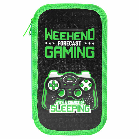 Пенал ЮНЛАНДИЯ, 2 отделения, ламинированный картон, конгрев, 19х11 см, "Gaming", 272294 - фото 2