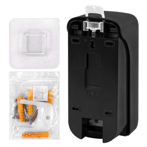 Дозатор для жидкого мыла LAIMA PROFESSIONAL PREMIUM BLACK, НАЛИВНОЙ, 1 л, черный, ABS-пластик, 609519 - фото 5