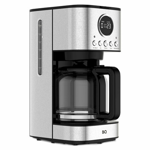 Кофеварка капельная BQ (БИ-КЬЮ) CM1007, 900 Вт, объем 1,5 л, поддержание температуры, серебристая, 86198274 - фото 3