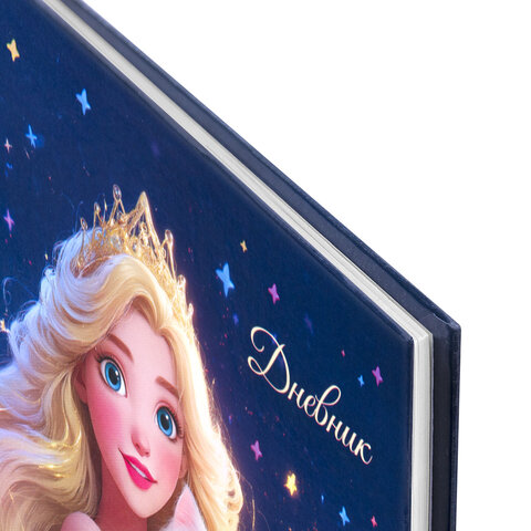 Дневник 1-4 класс 48 л., твердый, ЮНЛАНДИЯ, глянцевая ламинация, с подсказом, "Принцесса", 107582 - фото 2