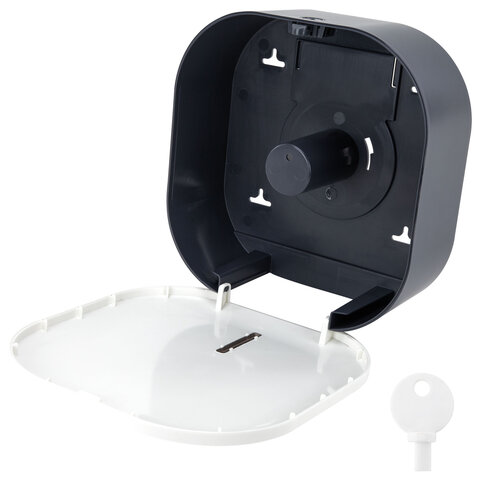 Диспенсер для туалетной бумаги LAIMA PROFESSIONAL SUPER (Система T2), малый, белый, ABS-пластик, 609504 - фото 5