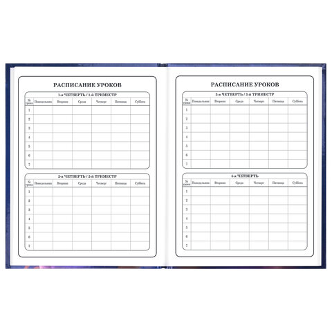 Дневник 1-4 класс 48 л., твердый, ЮНЛАНДИЯ, глянцевая ламинация, с подсказом, "Принцесса", 107582 - фото 8