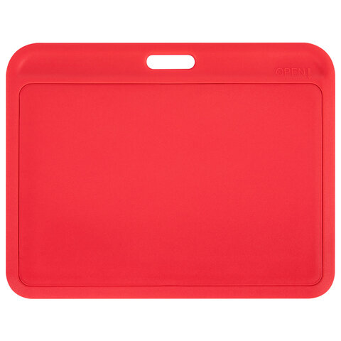 Бейдж горизонтальный (54х85 мм), красный, МАТОВАЯ ПОВЕРХНОСТЬ, BRAUBERG EXTRA, 238820 - фото 2