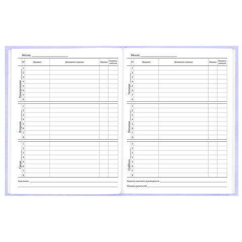 Дневник 5-11 класс 48 л., твердый, BRAUBERG, матовая ламинация, с подсказом, "Классика", 107610 - фото 9