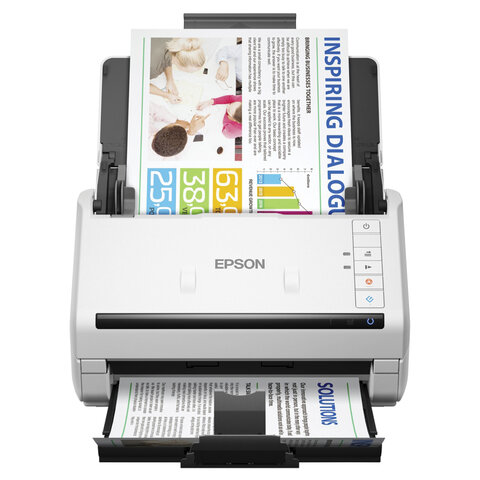 Сканер потоковый EPSON WorkForce DS-530II А4, 35 стр./мин, 1200x1200, ДАПД, B11B261401 - фото 1