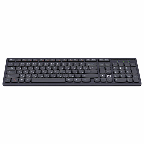 Клавиатура беспроводная DEFENDER UltraMate SM-535 RU, USB, 108 клавиш, 2,4 Ghz, черная, 45535 - фото 2