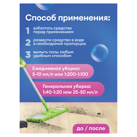 Профхим д/машин мойки щел от сильных загрязн Grass/Floor Wash Strong,1л - фото 5