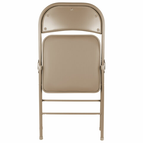 Стулья складные BRABIX "Golf Plus CF-003" КОМФОРТ, КОМПЛЕКТ 4шт., бежевый каркас, кожзам бежевый, 533033 - фото 8