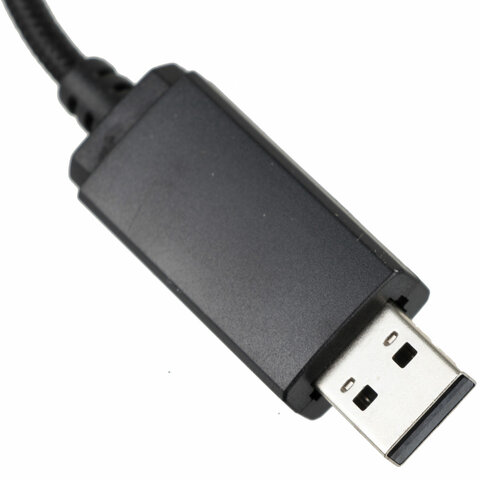 Наушники с микрофоном (гарнитура) A4TECH Fstyler FH200U, проводные, 2 м, USB, серые, 1431333 - фото 3