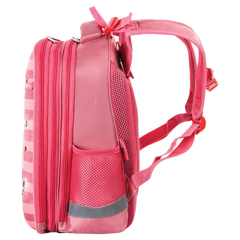 Ранец ЮНЛАНДИЯ EXTRA, с дополнительным объемом, "Pink sneakers", 38x29x18 см, 229928 - фото 4