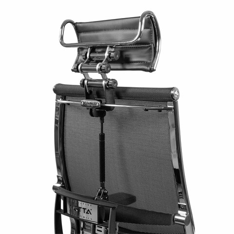 Кресло МЕТТА "YOGA" Y 4DF B2-5D, адаптивная спинка, 3D-подголовник, сверхпрочная сетка, черное - фото 13