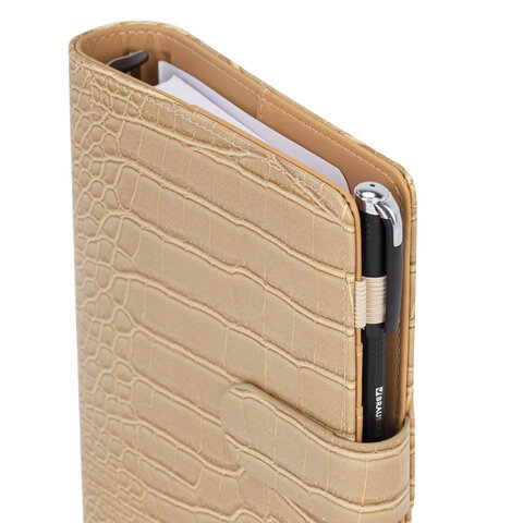 Ежедневник-органайзер недатированный B6 150x190 мм BRAUBERG "Comodo", под кожу, 160 л., бежевый, 116206 - фото 5