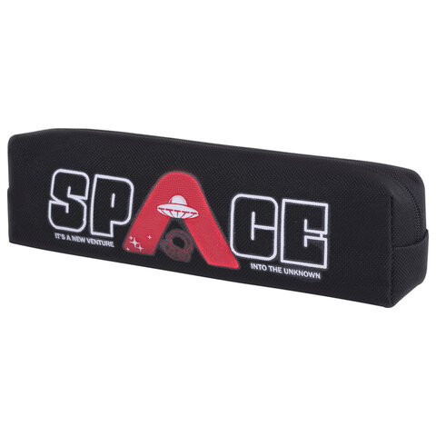 Пенал ЮНЛАНДИЯ ЮНИОР, 1 отделение, полиэстер, "Space", 20х6х4 см, 273809 - фото 1