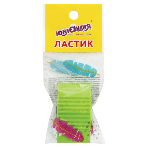 Ластик ЮНЛАНДИЯ "Листочки", 48х27х17 мм, цвет ассорти, 228723 - фото 6