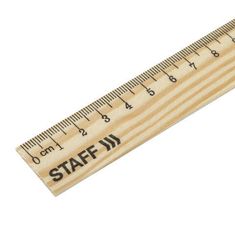 Линейка деревянная 25 см, STAFF, канадская сосна, 210799 - фото 2