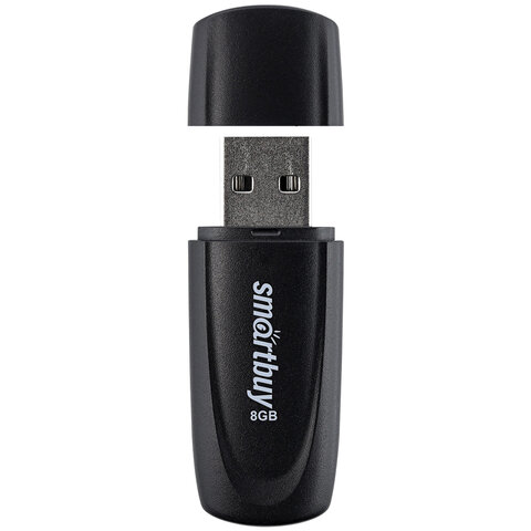 Флеш-диск 8 GB SMARTBUY Scout USB 2.0, черный, SB008GB2SCK - фото 3