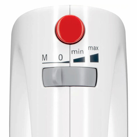 Миксер BOSCH MFQ3010, 300 Вт, 2 скорости, 2 венчика, 2 крюка для теста, белый - фото 3