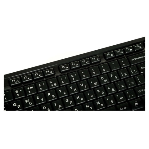Набор беспроводной A4TECH Fstyler FG1010, USB, 104 клавиши, мышь 4 кнопки + 1 кнопка-колесо, черная, 1147570 - фото 5